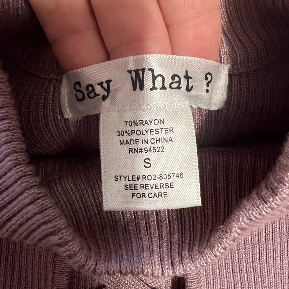 Purple/Mauve - Sweater dress, stretchy material for a fitted look, Small - Picture 4 of 4